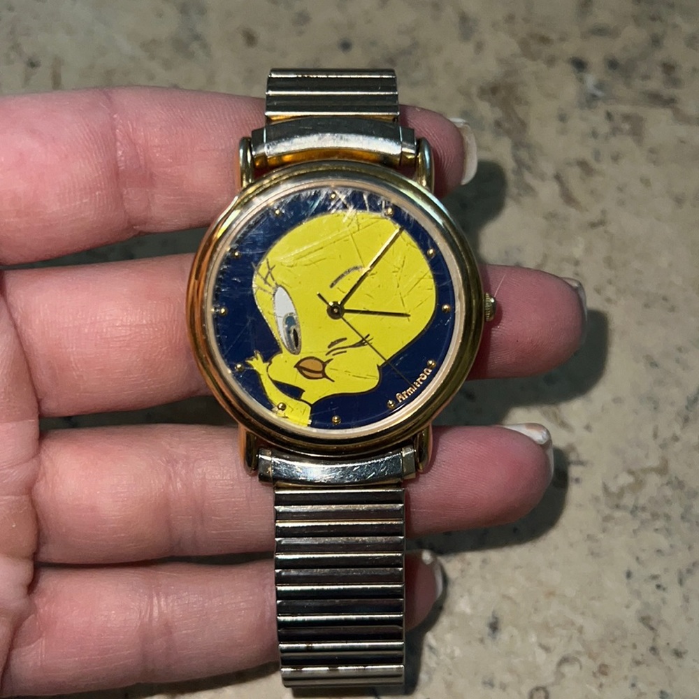 Vintage Armitron brand tweety bird watch